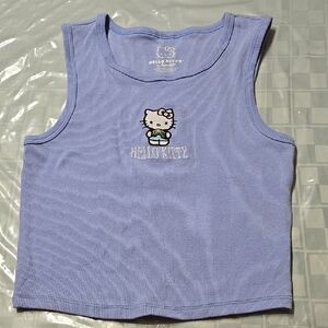 Hello Kitty Blue Graphic Kids Tank Top